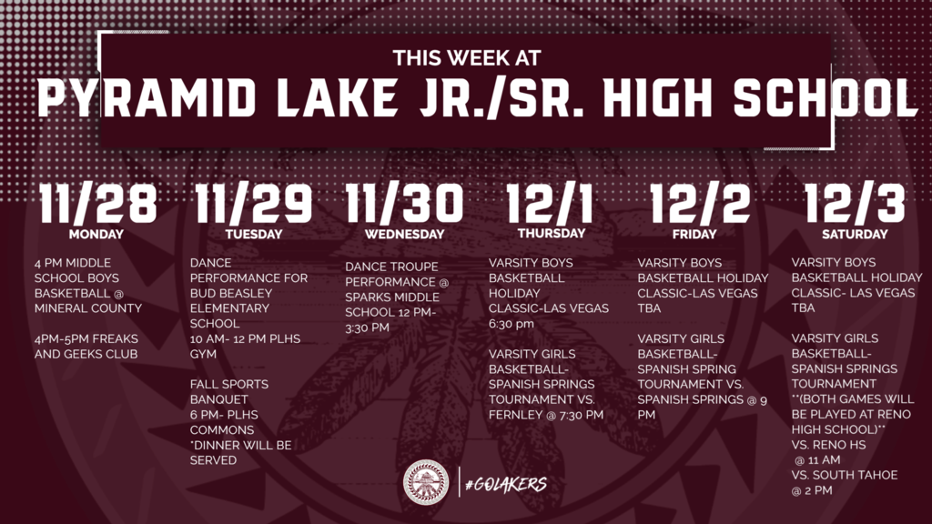 weekly schedule